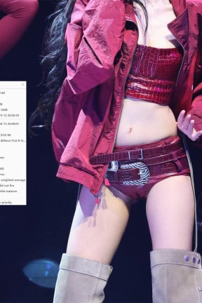 72 BLACKPINK-Jennie 25年红色热裤+低胸 超清 1100张