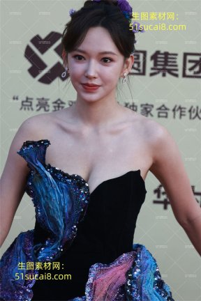 197程潇 深V长裙（含特写）金鸡奖红毯现场 100张